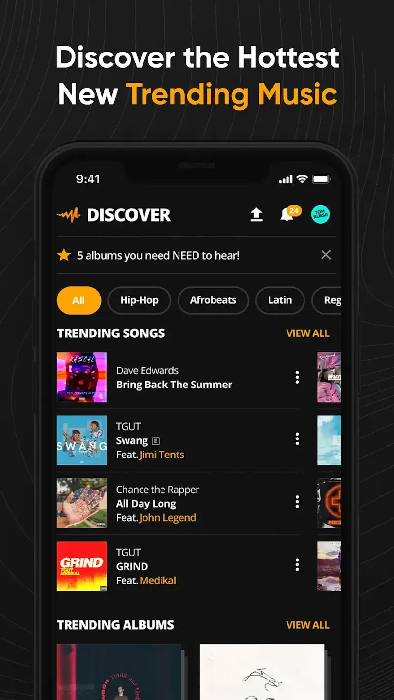 Features of Audiomack Mod APK