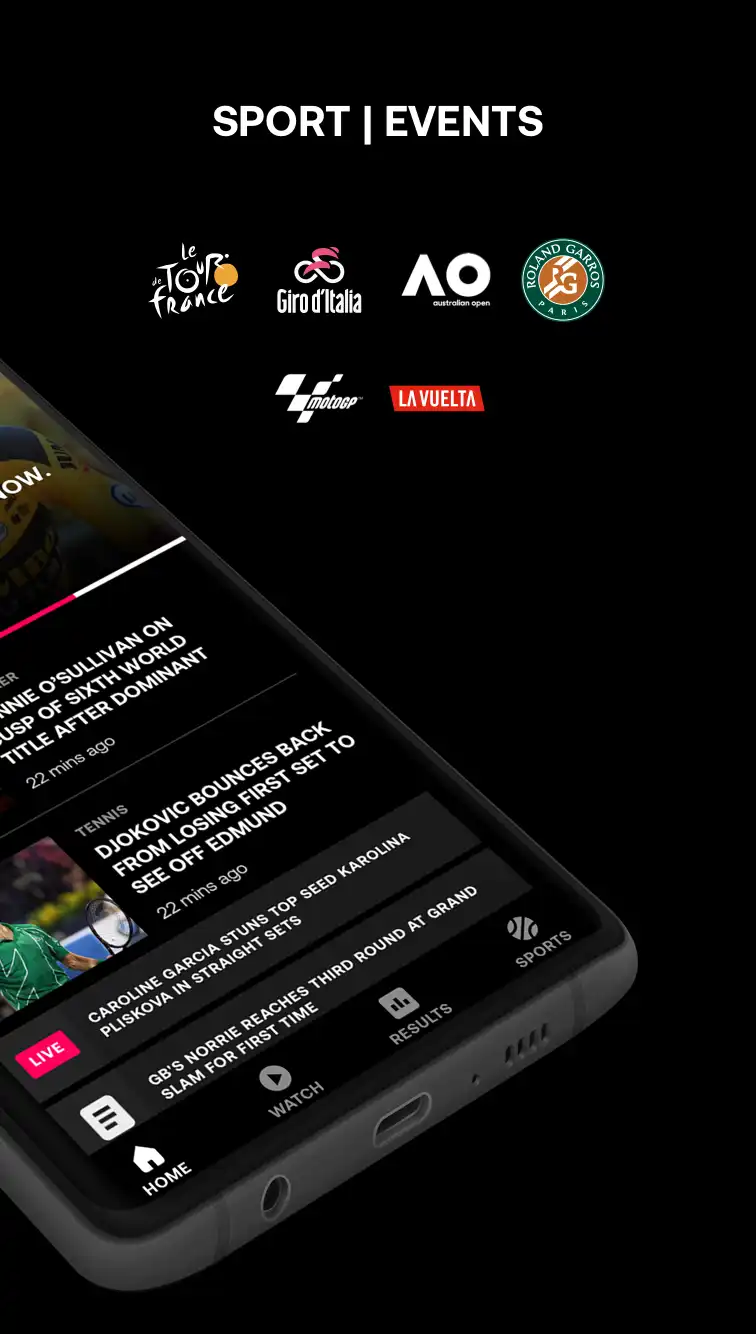 Features of Eurosport Mod Apk