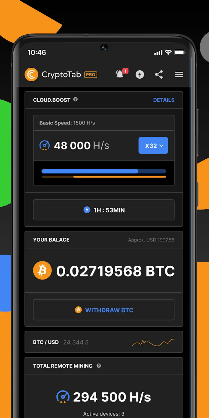 Features of CryptoTab Browser Pro Apk