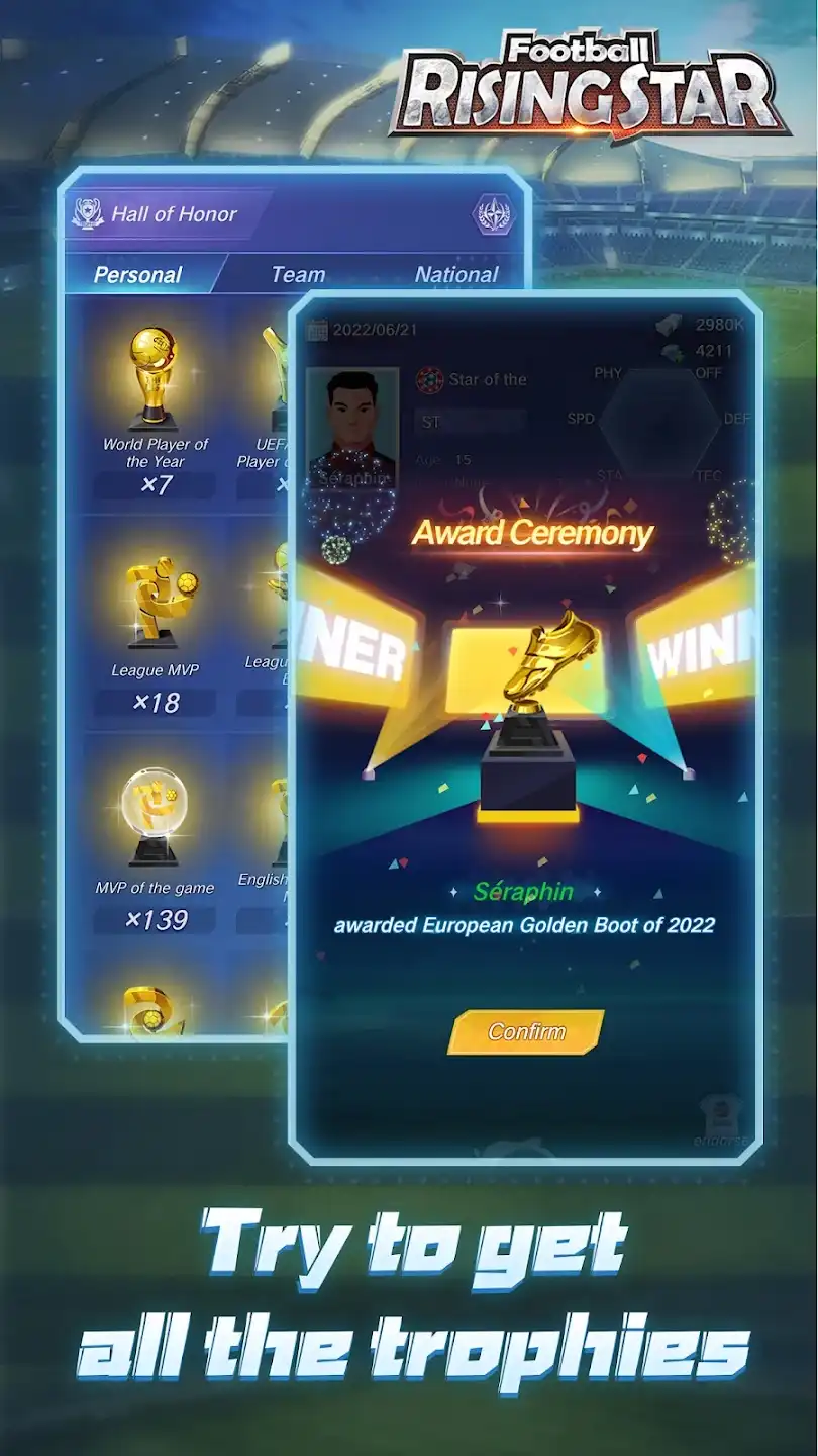Features of Football Rising Star Mod APK