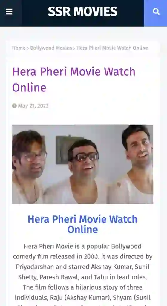 SSR Movies App